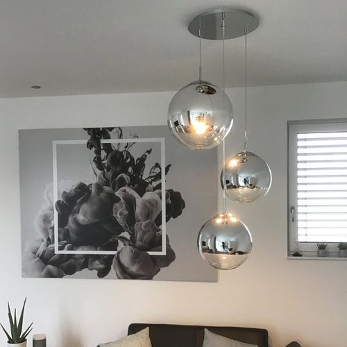 Suspension - FAIRY BOULE MIROIR  - s.luce - en métal / en verre / contemporaine