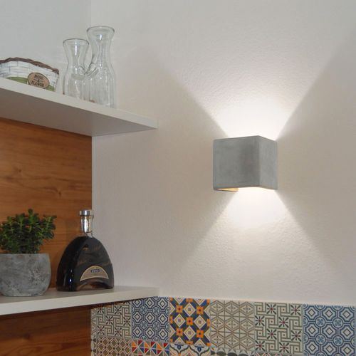 Applique murale contemporaine - PLINTH  - s.luce - d'intérieur / en béton / carrée