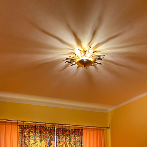 Plafonnier rustique - DIATOR L SOLEIL - s.luce - rond / en métal / à LED