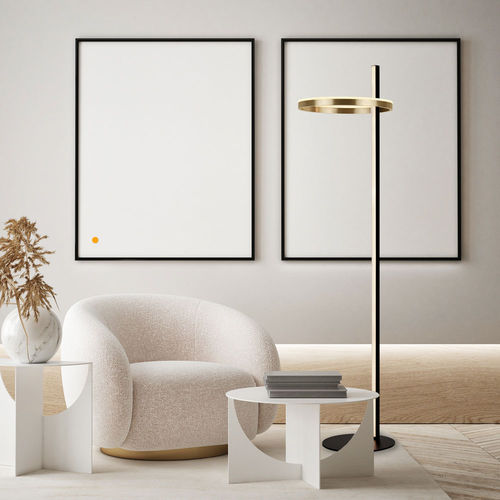 Lampe sur pied - PRO RING LAMPADAIRE  - s.luce - en aluminium / contemporaine / d'intérieur