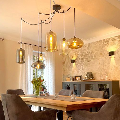 Suspension - CRUET UP & LOW  - s.luce - en métal / en verre / contemporaine