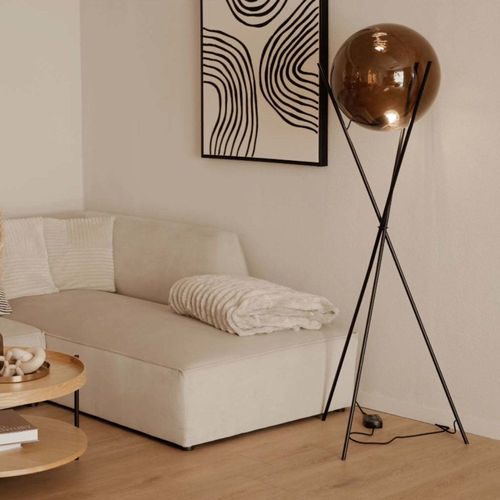 Lampe sur pied - 172325 - s.LUCE - en métal / en verre / en textile