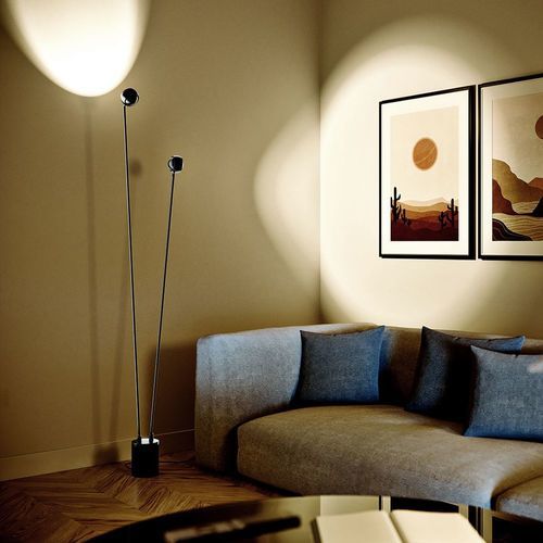 Lampe sur pied - 180737 - s.LUCE - en métal / en verre / contemporaine