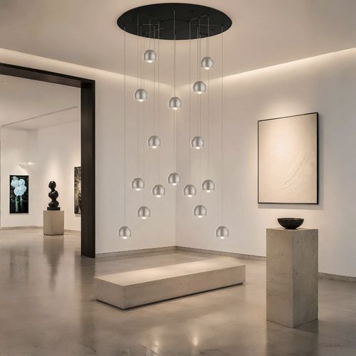 Lustre moderne - 177019 - s.LUCE - en verre acrylique / en métal / professionnel