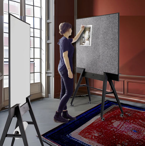 Tableau magnétique - UIL - studioVIX - blanc / à épingles / de présentation