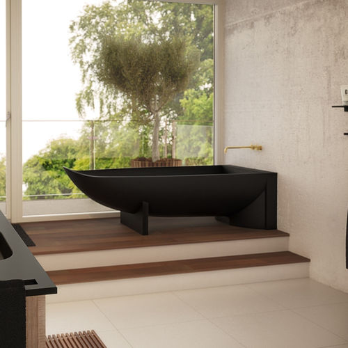 Baignoire sur pieds - LUNA - KUMA - pour habitat / en composite / en terrazzo