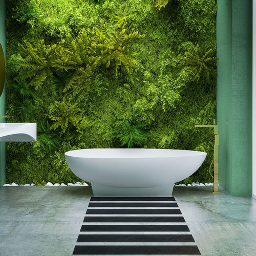 Baignoire ovale - LUXO - KUMA - sur pieds / pour habitat / en composite