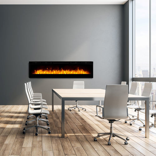 Foyer fermé électrique - PRISM 74 - Dimplex - à 1 face / en métal / en verre