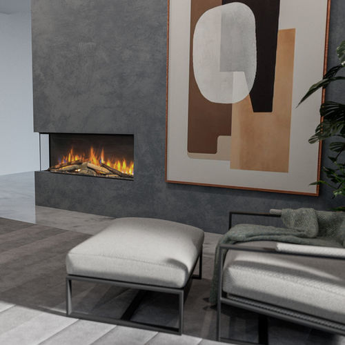 Foyer fermé électrique - VIVENTE PLUS 100 - Dimplex - à 3 faces / en métal / en céramique
