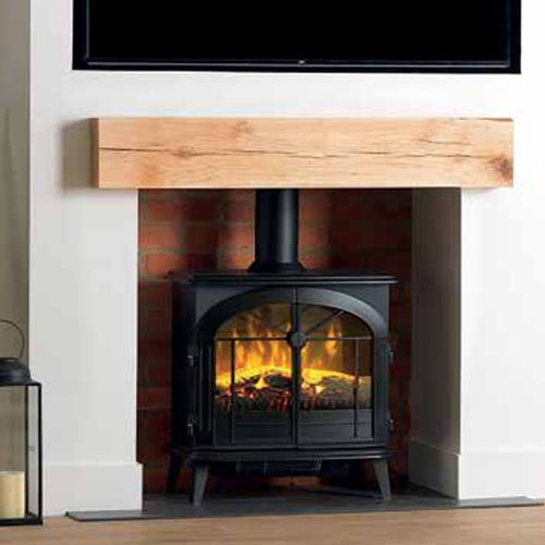 Poêle électrique - LECKFORD - Dimplex - 0 - 5 kW / sur pieds / traditionnel