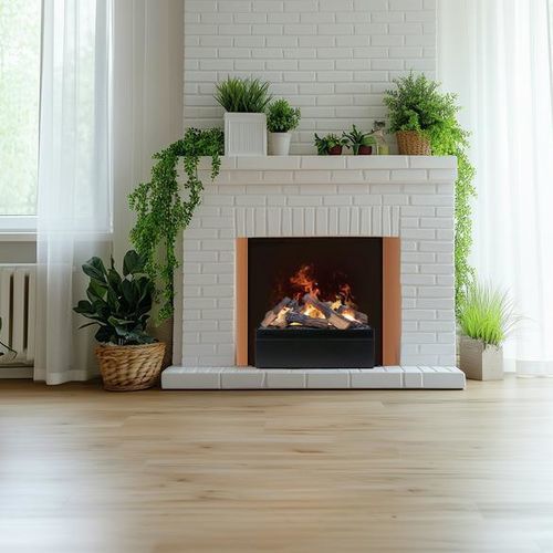 Insert de cheminée à 4 faces - JUNEAU  - Dimplex - électrique / en métal / contemporain