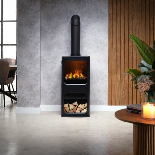 Poêle électrique - MAPLETON 100 - Dimplex - 0 - 5 kW / à poser / à 3 faces