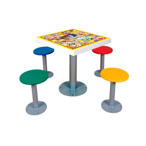 Table de jeu pour enfant d'extérieur - MOVIA4 - DEPORTES URBANOS - contemporain / résidentiel / pour aire de jeux
