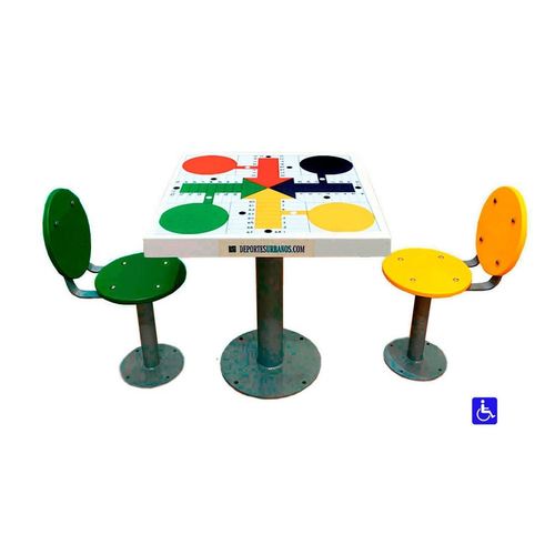 Table de jeu pour enfant d'extérieur - MMVIA2RH - DEPORTES URBANOS - contemporain / résidentiel / pour aire de jeux