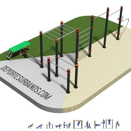 Parc Calisthenics pour école - DUCG-2010 - DEPORTES URBANOS - pour les clubs sportifs / pour les zones urbaines / dips