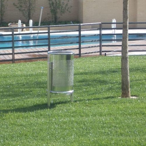 Poubelle publique - DUMUPA-03 - DEPORTES URBANOS - sur pied / en acier inoxydable / en inox