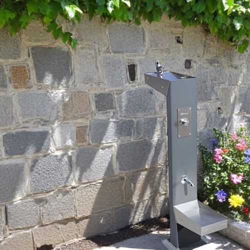 Fontaine à eau pour chiens - DUMUFU-05 - DEPORTES URBANOS - pour extérieur / pour parc canin / en acier inoxydable