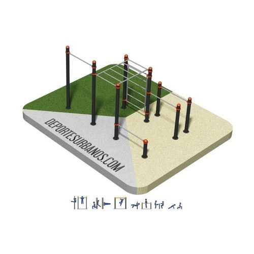 Parc de street workout pour espace public - DUCG-2001 - DEPORTES URBANOS - pour activité sportive / pour installation sportive / pour université