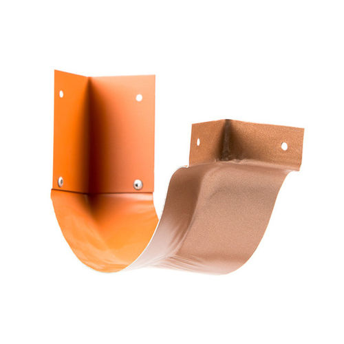 Raccord pour gouttière - DEMI ROND - ARALTEC - en aluminium / droit