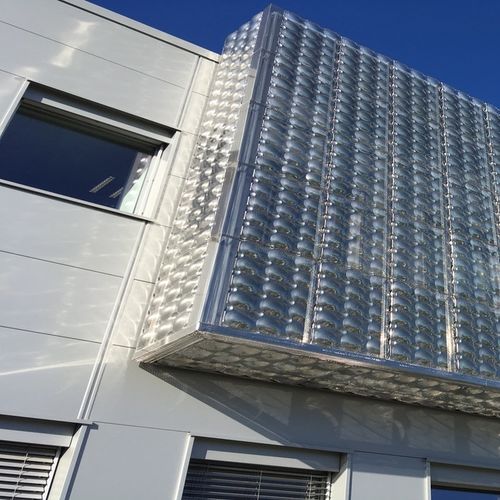 Bardage en panneaux - OXYGEN - ArcelorMittal Building Solutions - à cassettes / en inox / perforé