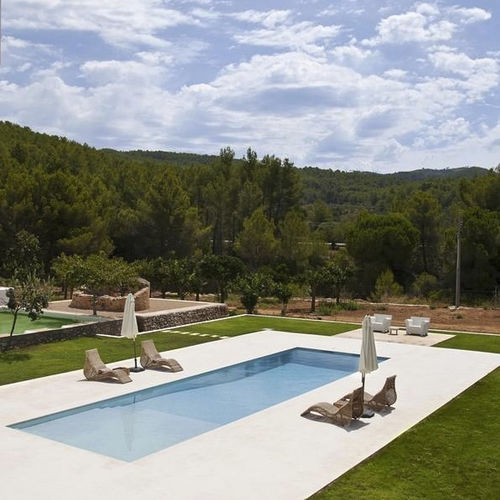 Carrelage en pierre naturelle - CALIZA ALBA ROSAL : BRUSHED - ROSAL STONES - en pierre calcaire / vieilli / brossé