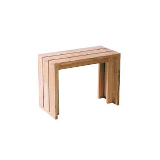 Banc contemporain - 2025 - LINE ART - en bois / sans dossier / sans accoudoirs