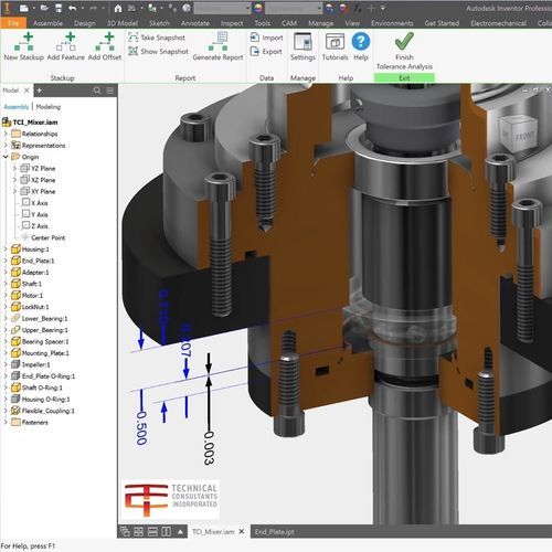 Logiciel de conception - INVENTOR TOLERANCE - Autodesk - d'analyse et de simulation / de FAO / pour structure en acier