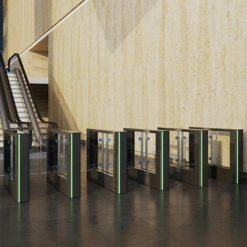 Couloir rapide pour contrôle d'accès automatique - FIRSTLANE - AUTOMATIC SYSTEMS - de sécurité / en verre / en acier inoxydable