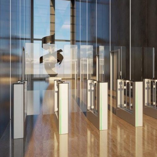 Couloir rapide pour contrôle d'accès automatique - FIRSTLANE S - AUTOMATIC SYSTEMS - de sécurité / en verre / en acier inoxydable
