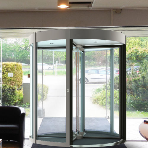 Porte à tambour - REVLOCK 603  - AUTOMATIC SYSTEMS - d'entrée / en verre / contemporaine
