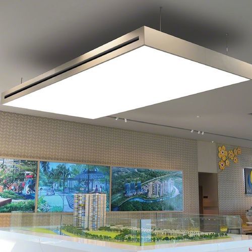 Plafond tendu en aluminium - CLOUD CLIM® - BARRISOL - en toile / en îlot / pour bureau