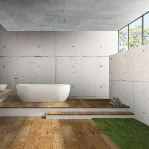 Plafond tendu en PVC - CONCRETE EFFECT® - BARRISOL - en toile / pour salle de bain / pour bureau