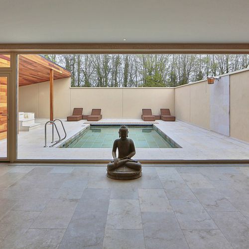 Carrelage en pierre calcaire - NATURAL STONE - ESKI BEIGE SABBIATINO - BELTRAMI NV - sablé / d'intérieur / de sol
