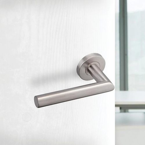 Poignée pour porte - LC  - Vachette - en acier inoxydable brossé / contemporaine / résidentielle