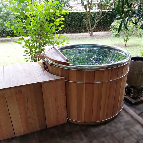 Bain nordique en cèdre - SSHT 180 - Swiss Thai Water Solution Co.,LTD - en acier inoxydable / résidentiel / professionnel