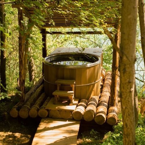 Bain nordique en cèdre - SSHT 160  - Swiss Thai Water Solution Co.,LTD - en acier inoxydable / résidentiel / professionnel