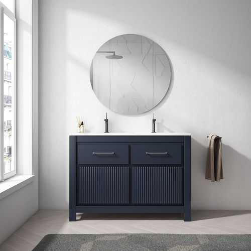 Meuble vasque à poser - VEGA  - Visobath - bois / contemporain / sans porte