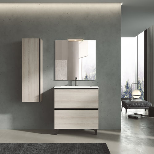 Meuble vasque suspendu - GRANADA  - Visobath - stratifié / contemporain / sans porte