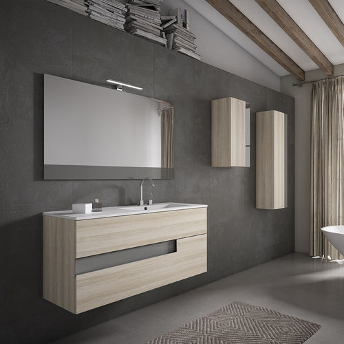 Meuble vasque suspendu - VISION  - Visobath - stratifié / contemporain / sans porte