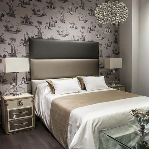 Tête de lit pour lit double - VHE700 - Voila Spanish Furniture S.L. - contemporaine / en tissu / en cuir