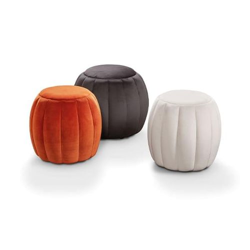 Pouf contemporain - VBE827 - Voila Spanish Furniture S.L. - en tissu / rond / contract