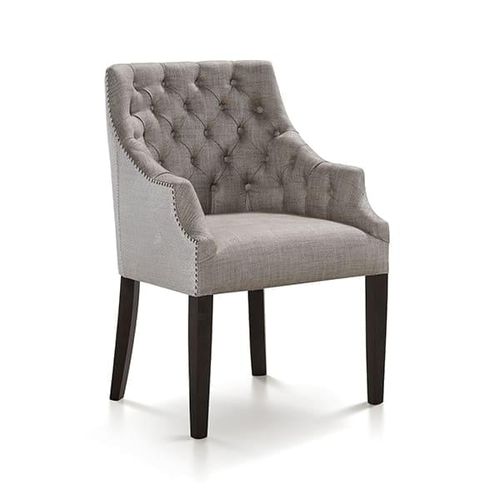 Chaise chesterfield - VCH421 - Voila Spanish Furniture S.L. - d'intérieur / en tissu / avec piètement en bois massif