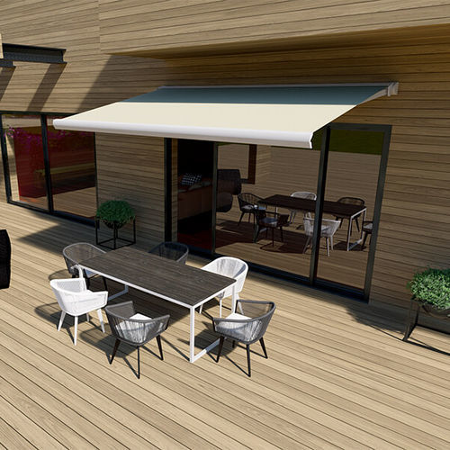 Store banne coffre - Maxi Screen - AMA sun protection industries - rétractable / motorisé / de terrasse