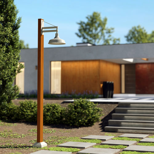 Lampadaire urbain - ANTARES - Light34 Lighting - contemporain / en aluminium / en bois