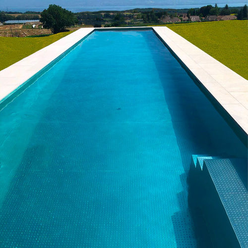 Piscine en panneaux - Piscine inox Talya - couloir de nage / d'extérieur / enterrée
