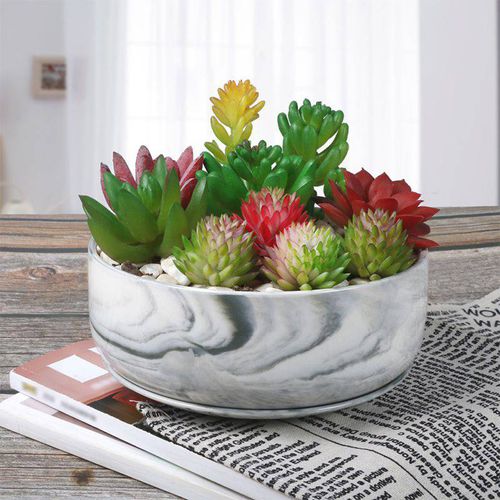 Pot de jardin en céramique - AN008/AN009/AN0010 - Guangzhou Ancooly Gardening LTD - en marbre / en îlot / rond