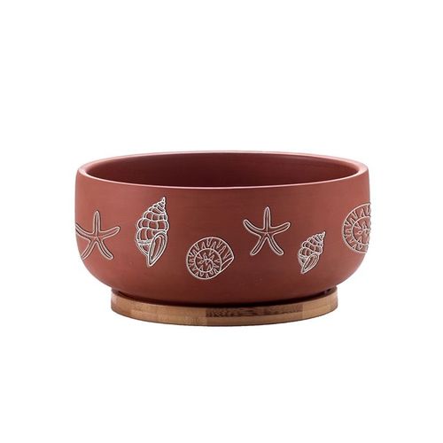 Pot de jardin en terracotta - AN0066-13 - Guangzhou Ancooly Gardening LTD - en îlot / rond / résidentiel