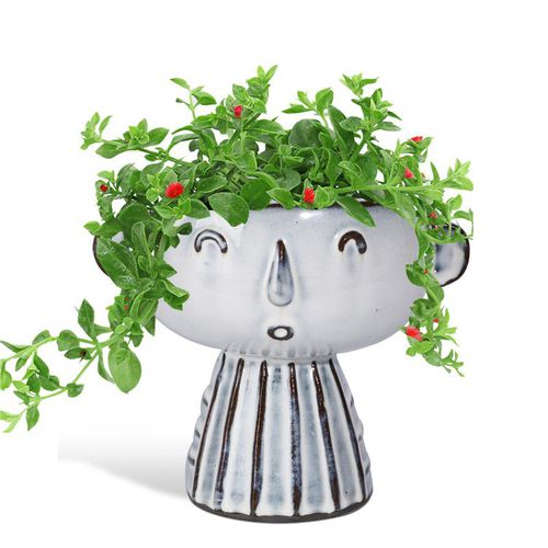 Pot de fleur en céramique émaillée - AN0075-1 - Guangzhou Ancooly Gardening LTD - à poser / rond / résidentiel