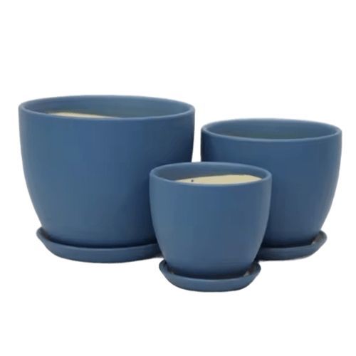 Pot de jardin en céramique émaillée - AN112101 series - Guangzhou Ancooly Gardening LTD - en îlot / rond / résidentiel