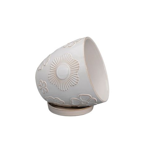 Pot de jardin en céramique émaillée - AN173009 series - Guangzhou Ancooly Gardening LTD - en îlot / conique / résidentiel